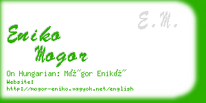 eniko mogor business card